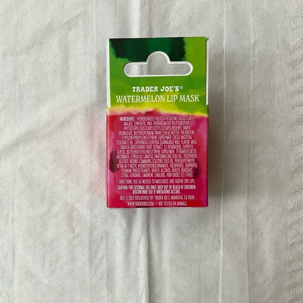 LIMITED EDITION BRAND NEW TRADER JOES WATERMELON LIP MASK 🍉💄🌞 - Picture 5 of 6